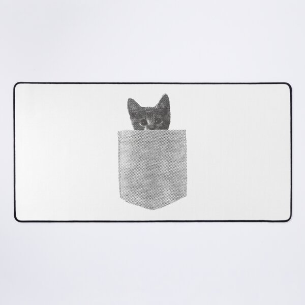 Item preview, Vintage Halftone Peeking Pocket Cat - Dark Grunge Aesthetic designed and sold by Shopeon Designs.