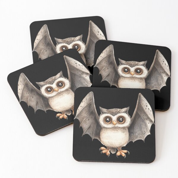 Item preview, Owl with Bat Wings designed and sold by hrendika.