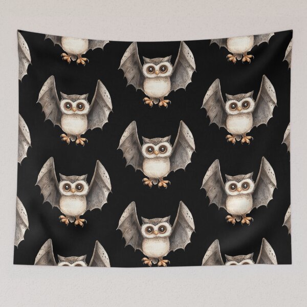 Item preview, Owl with Bat Wings designed and sold by hrendika.