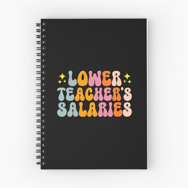 Item preview, Groovy Lower Teacher Salaries Retro Font Design designed and sold by nuarjcinw.