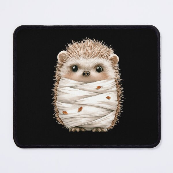 Item preview, Adorable Hedgehog Wrapped in Leaves designed and sold by hrendika.