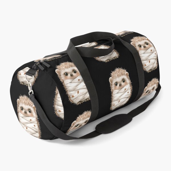Item preview, Adorable Hedgehog Wrapped in Leaves designed and sold by hrendika.