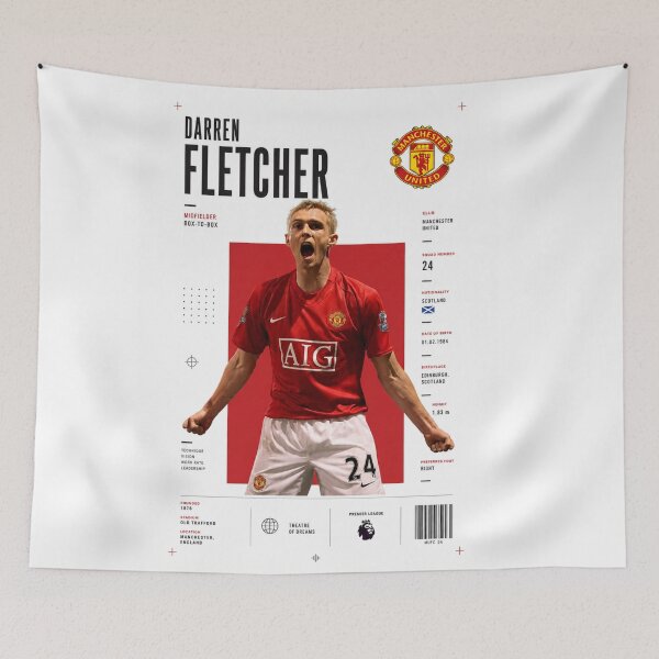 Aperçu de l'œuvre Darren Fletcher | Manchester United créée et vendue par Sector 99.