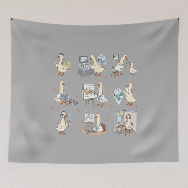 Item preview, Audiologist Silly Goose ENT Doctor Hearing Aid Ossicle Nurse designed and sold by ArleneRowe.