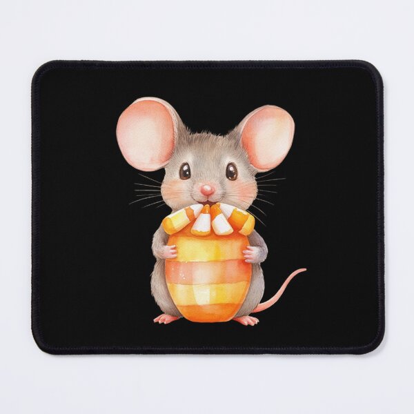 Item preview, Cute Mouse Holding Candy Corn designed and sold by hrendika.