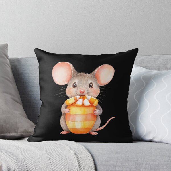 Item preview, Cute Mouse Holding Candy Corn designed and sold by hrendika.