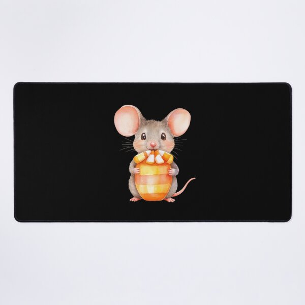 Item preview, Cute Mouse Holding Candy Corn designed and sold by hrendika.