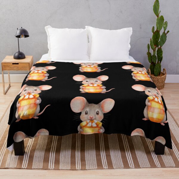 Item preview, Cute Mouse Holding Candy Corn designed and sold by hrendika.