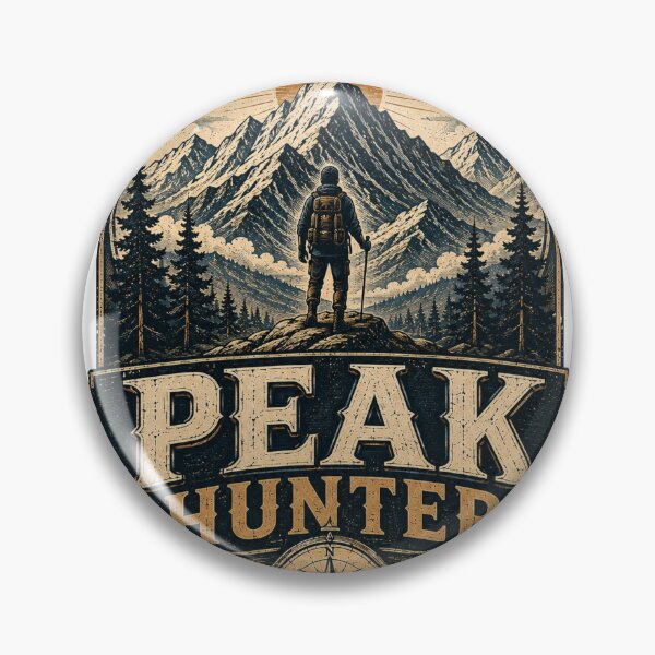 Item preview, Peak Hunter Mountain Adventure Vintage Outdoor Hiking Design designed and sold by RobertArt08.