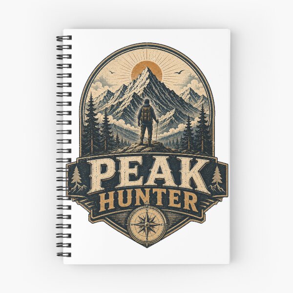 Item preview, Peak Hunter Mountain Adventure Vintage Outdoor Hiking Design designed and sold by RobertArt08.