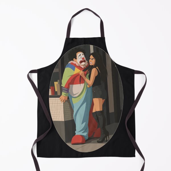 Item preview, Angry Girlfriend Yelling at Scared Clown – Comedy Couple Pop Art designed and sold by KungPowUnicorn.