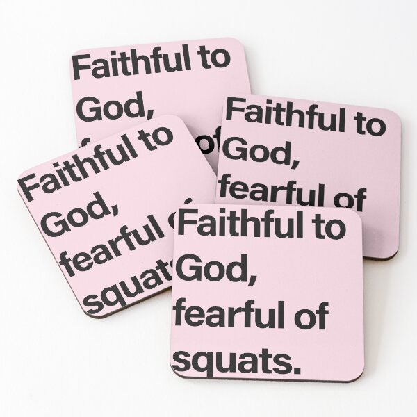 Item preview, Faithful To God, Fearful Of Squats | Funny Christian Gym Girl designed and sold by Creations by lyne.