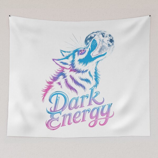 Item preview, Neon Howling Wolf Dark Energy Synthwave Art designed and sold by nova-bloom.