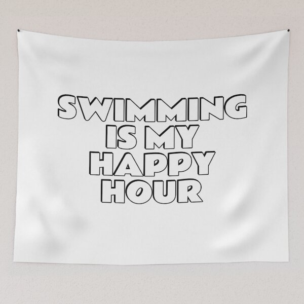 Item preview, Swimming Is My Happy Hour  designed and sold by Inspirationmotivation.