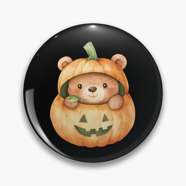 Item preview, Bear in Pumpkin Costume designed and sold by hrendika.