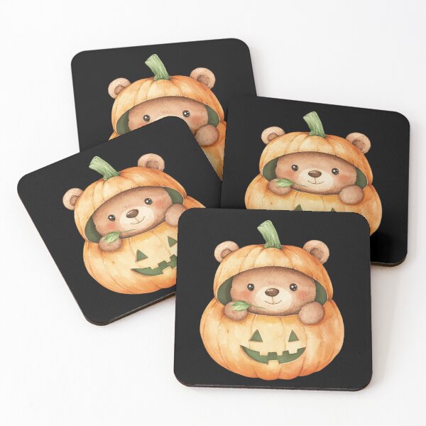 Item preview, Bear in Pumpkin Costume designed and sold by hrendika.