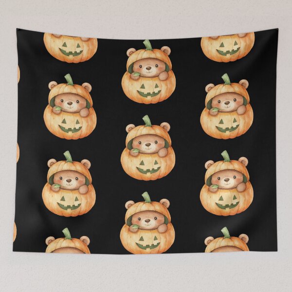 Item preview, Bear in Pumpkin Costume designed and sold by hrendika.