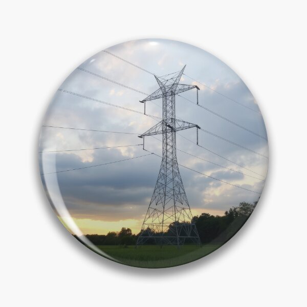 Item preview, Power Line Tower Sunset Landscape designed and sold by Pylon-Bureau.