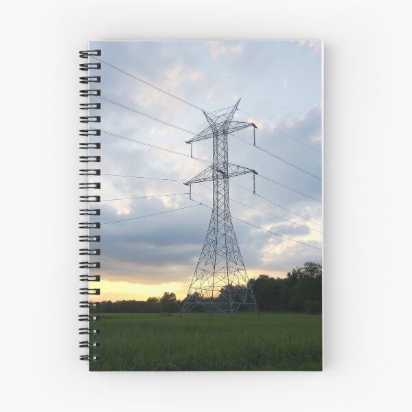 Item preview, Power Line Tower Sunset Landscape designed and sold by Pylon-Bureau.