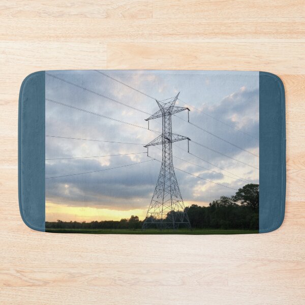 Item preview, Power Line Tower Sunset Landscape designed and sold by Pylon-Bureau.