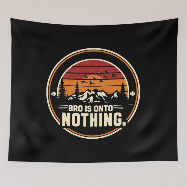 Item preview, concern meme bro is onto nothing T-Shirt, Retro Sunset Graphic, Vintage Landscape Meme, Nostalgic Humor, Funny Internet Tee designed and sold by pawsome purrfect.