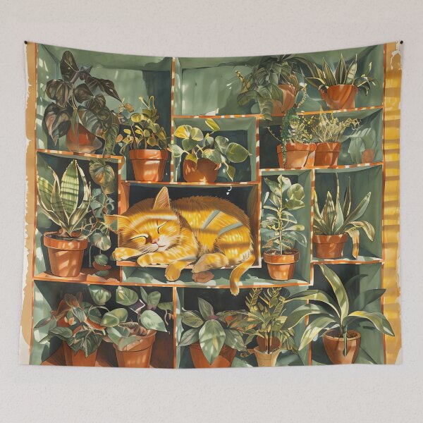 Item preview, The Sunlit Plant Shelf designed and sold by ONYX Pixee.