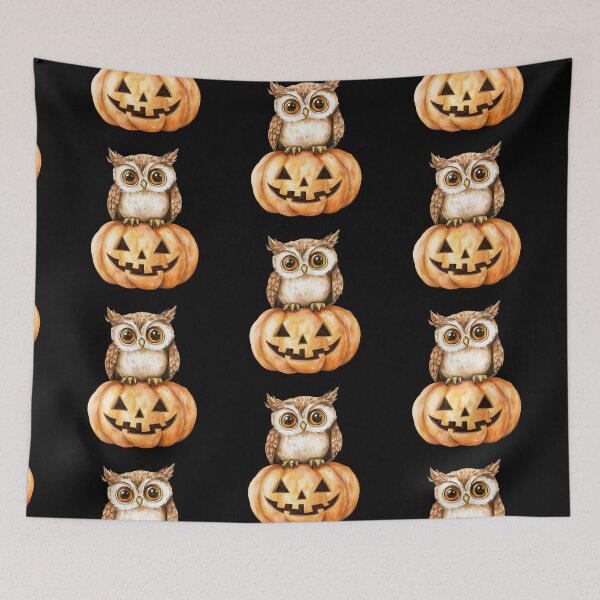 Item preview, Owl Resting on Pumpkin designed and sold by hrendika.