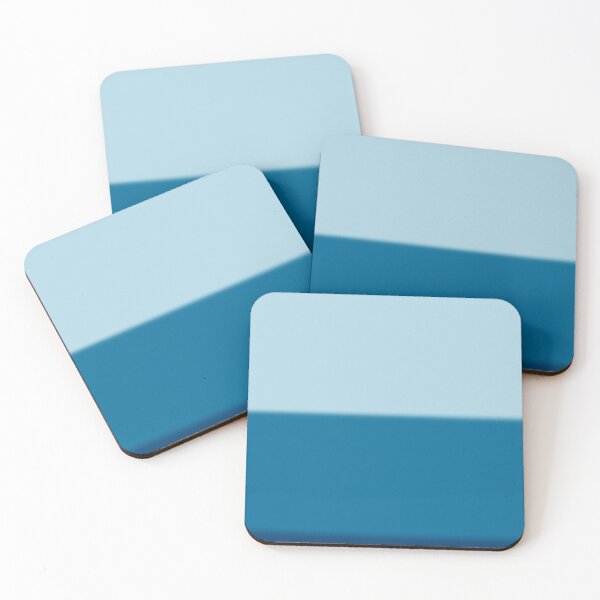 Item preview, Minimalist Sky Blue and Deep Ocean Blue Color Block designed and sold by pluielegere.