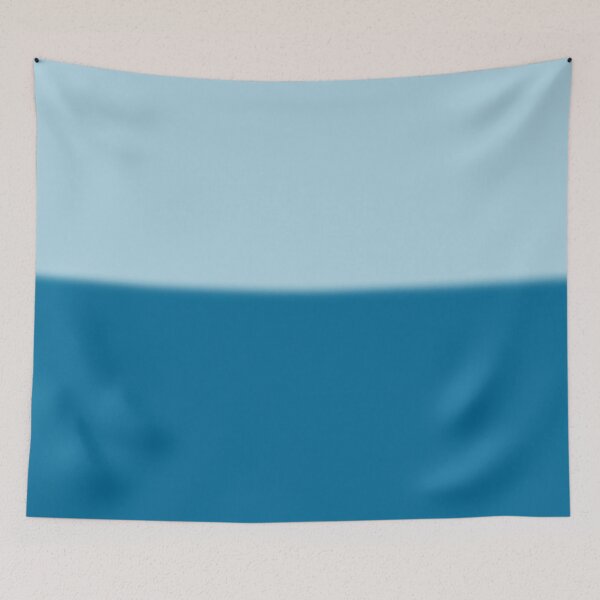 Item preview, Minimalist Sky Blue and Deep Ocean Blue Color Block designed and sold by pluielegere.