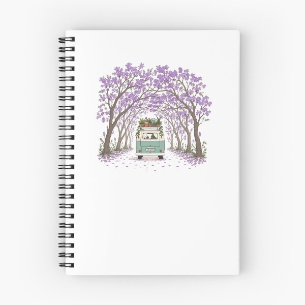 Item preview, Jacaranda Season Australia Go Grow Van Spring Travel Brisbane Sydney designed and sold by Yellowriversss.