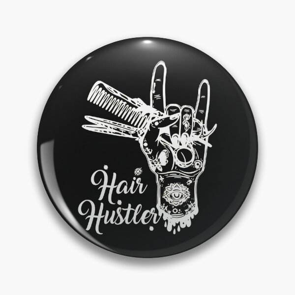 Item preview, Hair Hustler Rock Hand Comb Scissors Barber Stylist Art designed and sold by egkjgteff.