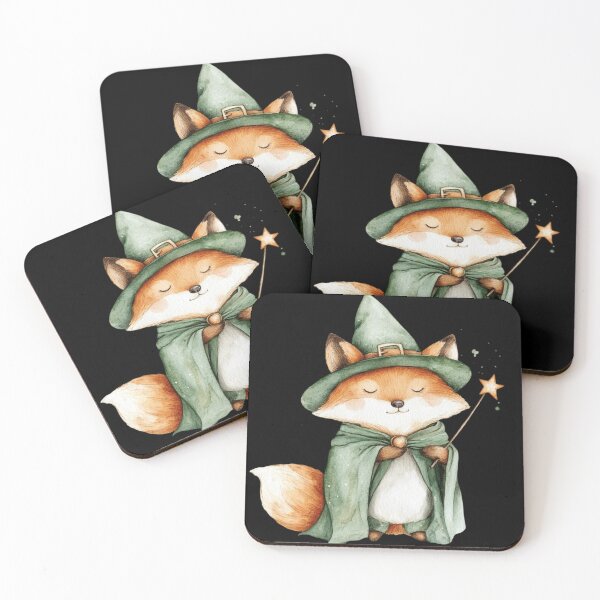 Item preview, Cute Wizard Fox with Wand designed and sold by hrendika.