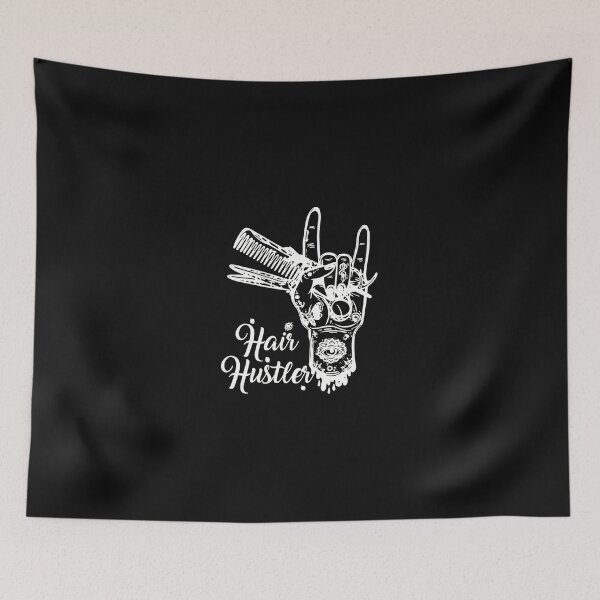 Item preview, Hair Hustler Rock On Barber Scissors Comb Graphic designed and sold by nuarjcinw.