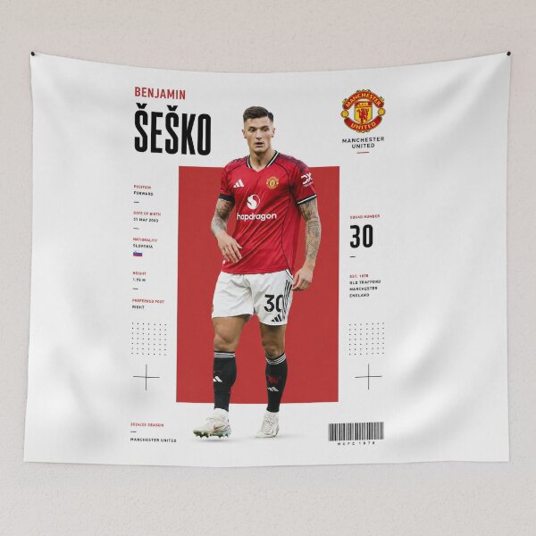 Item preview, Benjamin Sesko | Man United designed and sold by Sector 99.