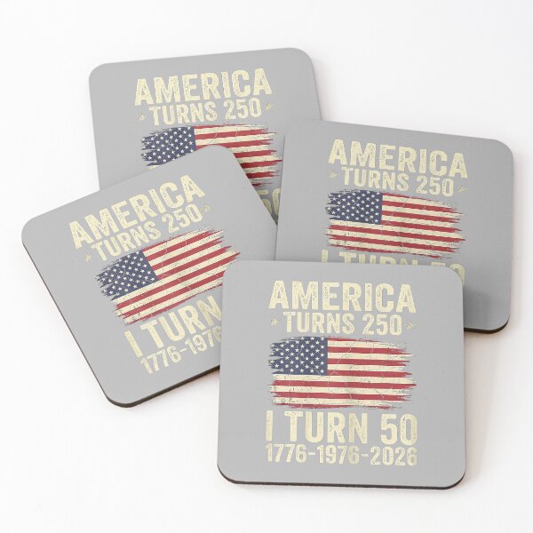 Item preview, America Turns 250 I Turn 50 Patriotic 50th Birthday designed and sold by ArleneRowe.