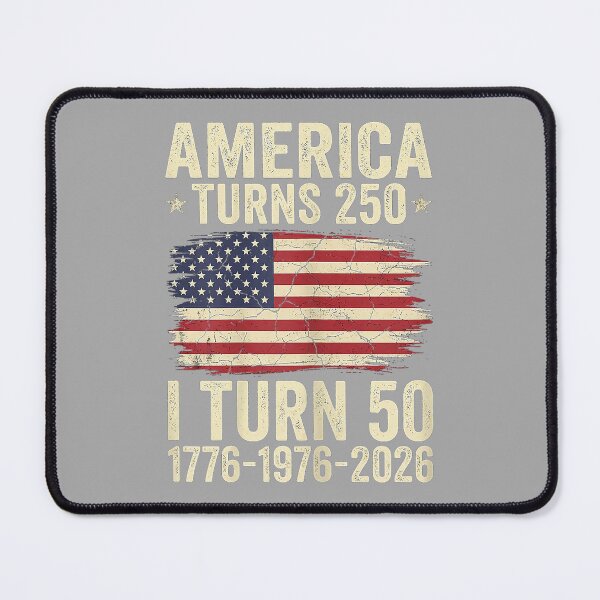 Item preview, America Turns 250 I Turn 50 Patriotic 50th Birthday designed and sold by ArleneRowe.