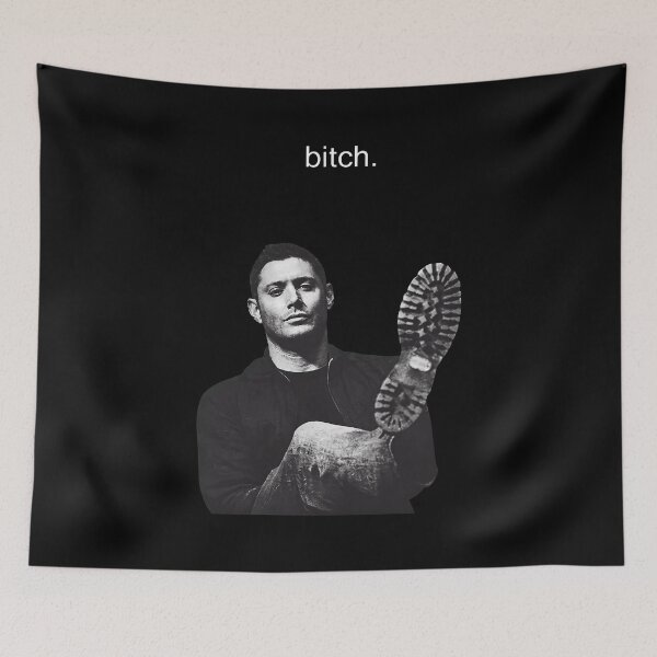 Item preview, Funny Supernatural Dean Winchester Design with Bitch Quote designed and sold by Catsi-Nook-Art.