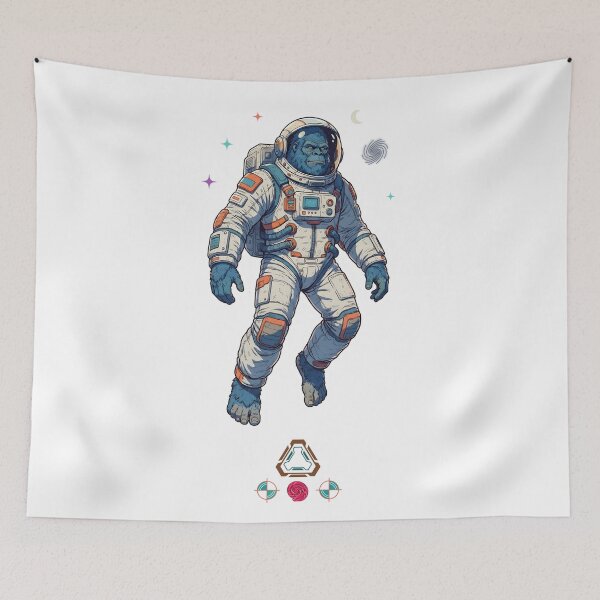 Item preview, Space Bigfoot Astronaut - Funny Sasquatch Cryptid in Spacesuit T-Shirt designed and sold by Whimsy Trail Co.
