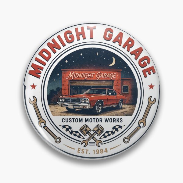 Item preview, Midnight Garage Vintage Muscle Car Retro Racing designed and sold by Thompika.