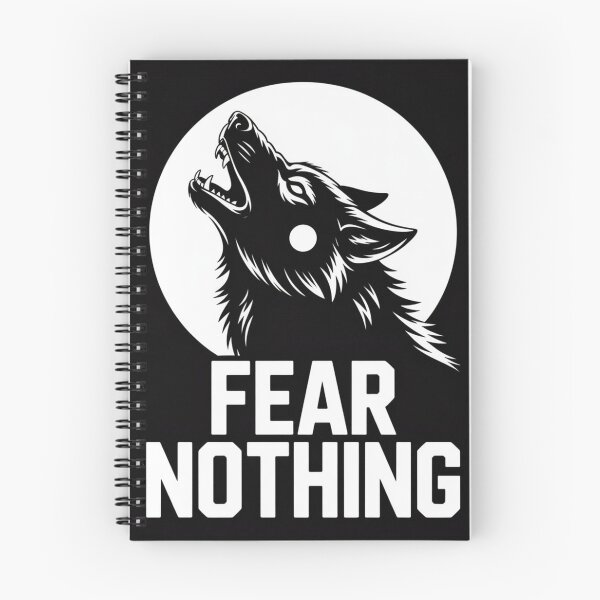 Item preview, Fear Nothing Howling Wolf Moon Screen Print designed and sold by nova-bloom.