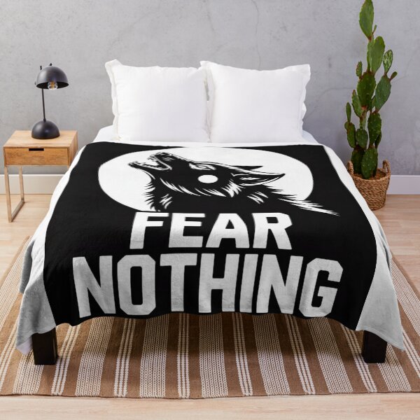 Item preview, Fear Nothing Howling Wolf Moon Screen Print designed and sold by nova-bloom.