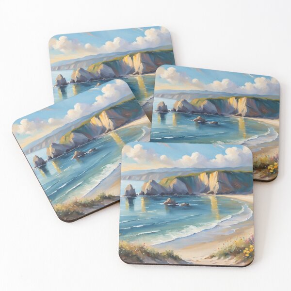 Item preview, Where Cliffs Meet the Sea designed and sold by Undersea Ai Art.