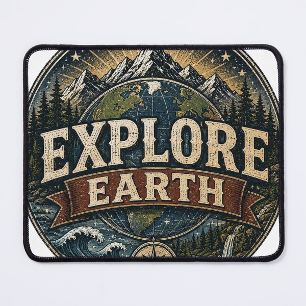 Item preview, Explore Earth Mountain Wilderness Vintage Adventure Nature Design designed and sold by RobertArt08.