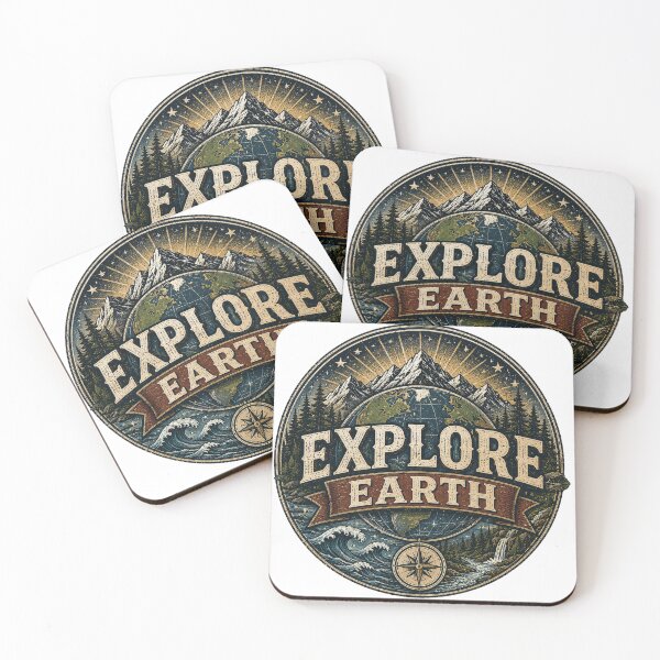 Item preview, Explore Earth Mountain Wilderness Vintage Adventure Nature Design designed and sold by RobertArt08.
