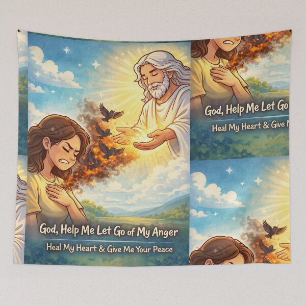 Item preview, God, Help Me Let Go of My Anger | Faith & Peace designed and sold by OutlanderDesigns.