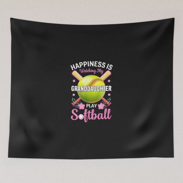 Item preview, Happiness is Watching My Granddaughter Play Softball designed and sold by egkjgteff.