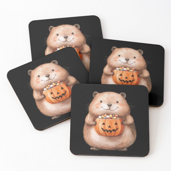 Item preview, Adorable Hamster With Halloween Candy designed and sold by hrendika.