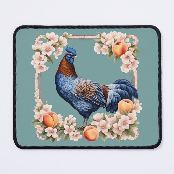 Item preview, A Delaware Blue Hen Surrounded By Peach Blossom designed and sold by taiche.