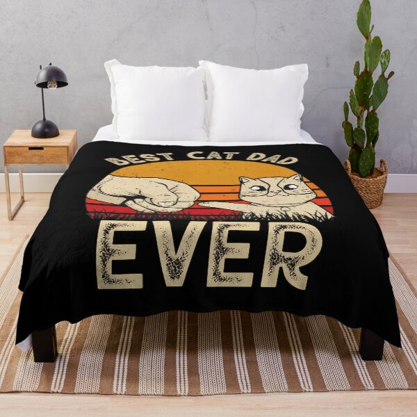 Item preview, Best Cat Dad Ever Fist Bump Vintage Sunset designed and sold by GiaoCalonas.