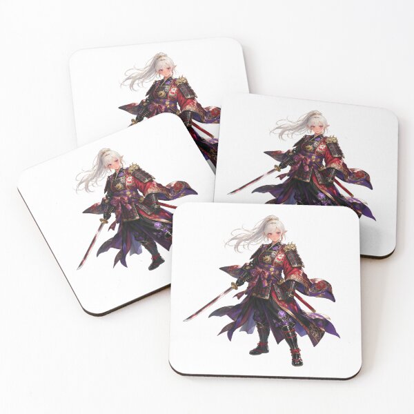 Item preview, Anime Girl Samurai - Anime Style Design designed and sold by SakuraLineArt.